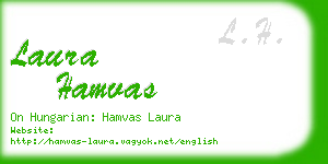 laura hamvas business card